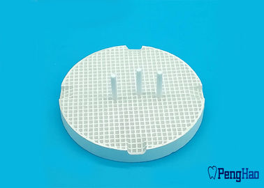 China coroas &amp; pontes dentais do laboratório da bandeja redonda do acendimento do favo de mel 80mm*10 que ateiam fogo ao uso fornecedor