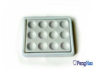 O laboratório dental plástico da parte inferior &amp; da tampa fornece a placa de mistura cerâmica de 12 entalhes