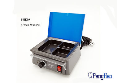 Equipamento de laboratório dental do desempenho estável, potenciômetro dental do aquecimento da cera de 3 Wells