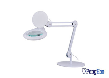 Lâmpada portátil flexível da lupa do banco do Luminaire de 3 Diopter com base tornada mais pesada