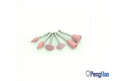 Pedra de lustro de borracha de moedura dental do silicone de pedra do ponto montado do abrasivo