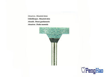 Pedra de lustro de borracha de moedura dental do silicone de pedra do ponto montado do abrasivo