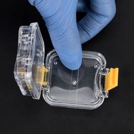 O laboratório dental transparente utiliza ferramentas a caixa plástica elástica do dente de Membrance para a dentadura