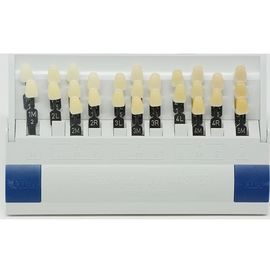 Uma cor dental de 29 do guia dental da máscara dos dentes da resina das ferramentas 3 D do laboratório das cores dentes compara
