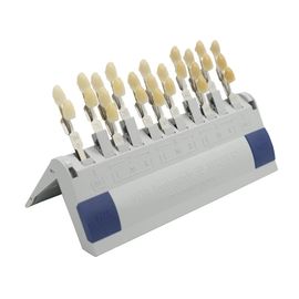 Uma cor dental de 29 do guia dental da máscara dos dentes da resina das ferramentas 3 D do laboratório das cores dentes compara