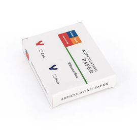 De material contínuo dental de papel de articulação da forma em linha reta/U cor azul/vermelha