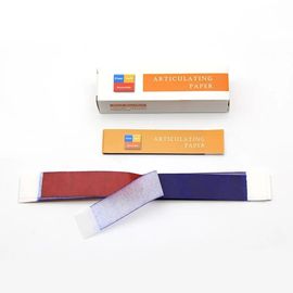 De material contínuo dental de papel de articulação da forma em linha reta/U cor azul/vermelha