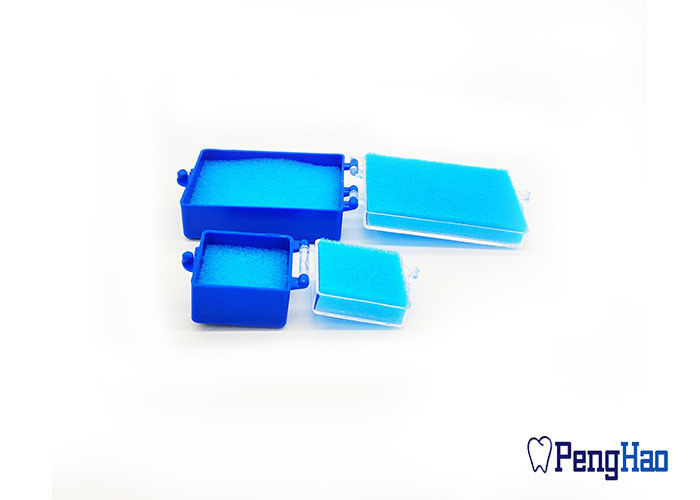 Caixa plástica quadrada do dente, produtos dentais do laboratório com esponja/caixa dental do retentor