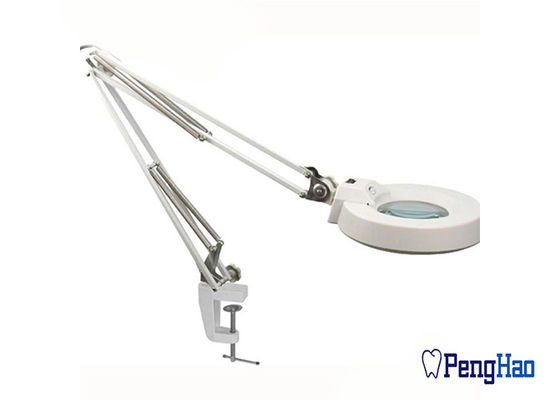 Uso dental da estação de trabalho do laboratório da lâmpada da lente de aumento do diodo emissor de luz 12W Benchtop de Dimmable